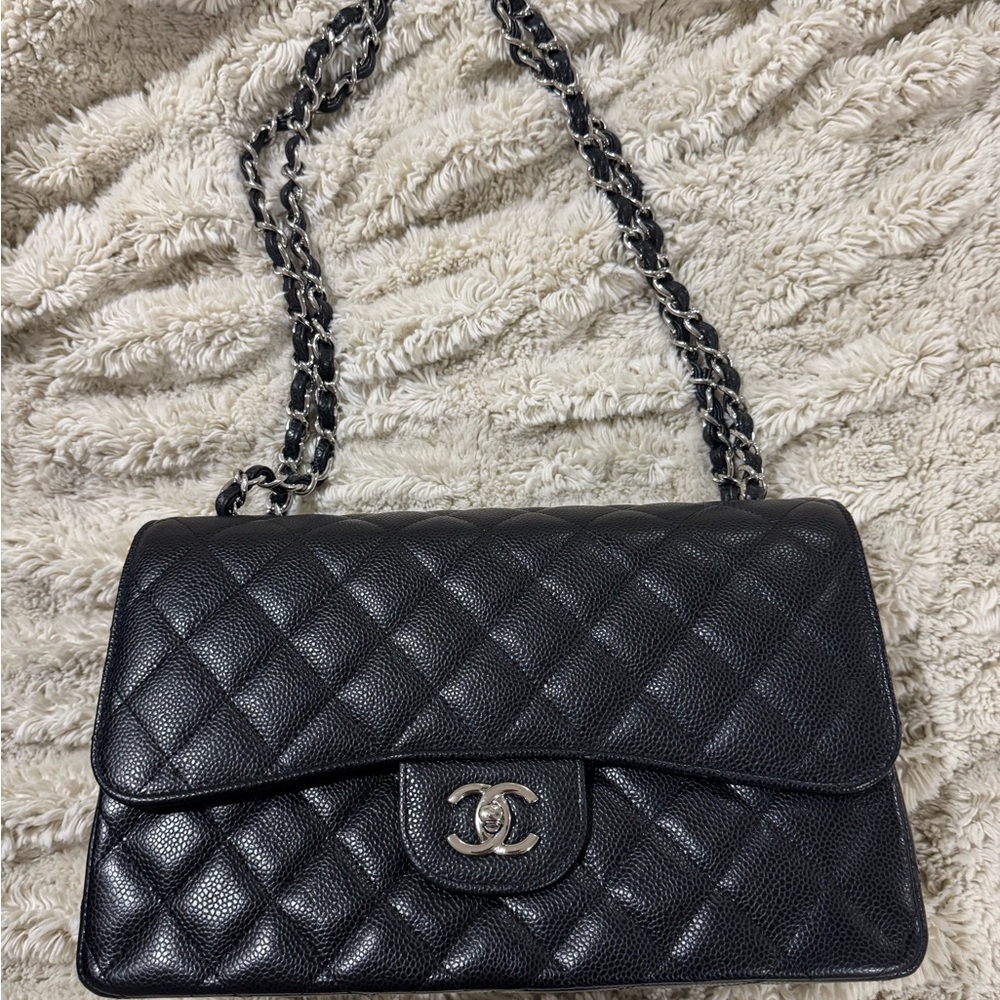 Chanel Classic Black Quilted Shoulder Bag